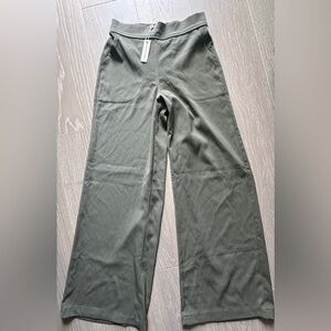 Max Studio Women's Long Flowy Linen Pant, High Waisted, Soft and Comfortable XS